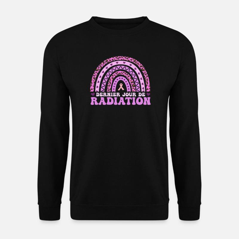 Brustkrebs Rosa Oktober Strahlentherapie - Unisex Pullover - Schwarz