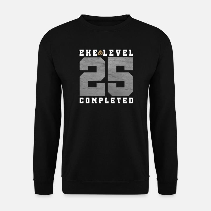25. Hochzeitstag - Unisex Pullover - Schwarz