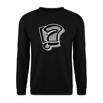 !? Exclamation question mark - Unisex Sweatshirt - black - Front - Alina (178cm) & Michal (187cm)