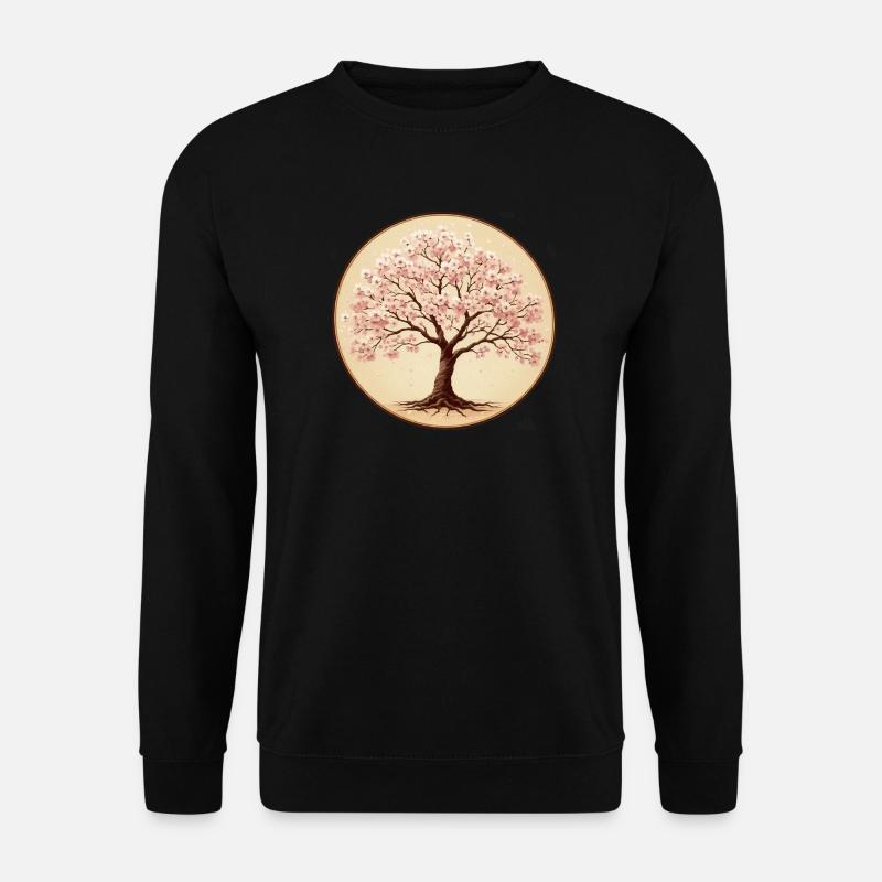 Delicate cherry blossom tree - Unisex Sweatshirt - black