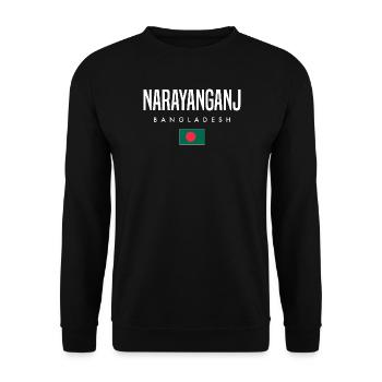 Narayanganj Bangladesh - Unisex Sweatshirt - black - Front - Alina (178cm) & Michal (187cm)