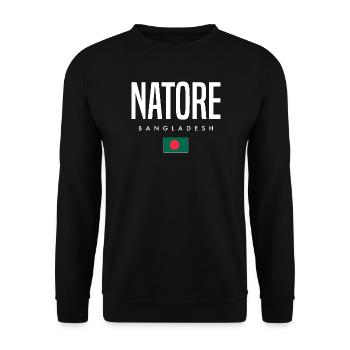 Natore Bangladesh - Unisex Sweatshirt - black - Front - Alina (178cm) & Michal (187cm)
