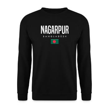 Nagarpur Bangladesh - Unisex Sweatshirt - black - Front - Alina (178cm) & Michal (187cm)