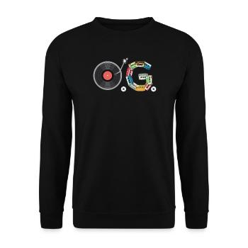 O.G. Original Gangsta Old School Hip Hop Ikone - Unisex Pullover - Schwarz - Vorne - Alina (178cm) & Michal (187cm)