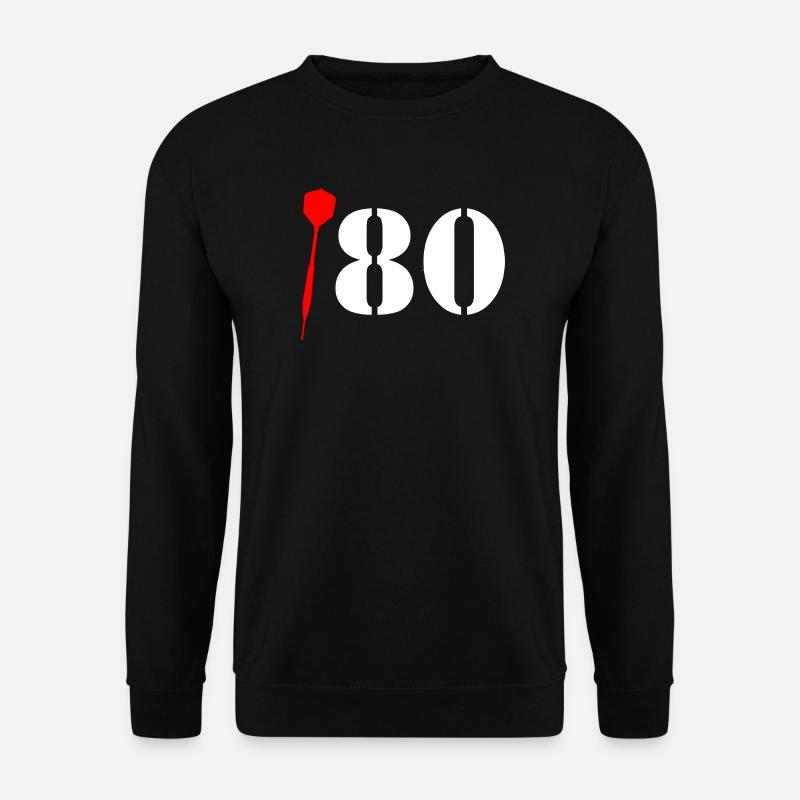 Dart 180 Spruch „Einhundertachtzig!“ Tripple 20 - Unisex Pullover - Schwarz