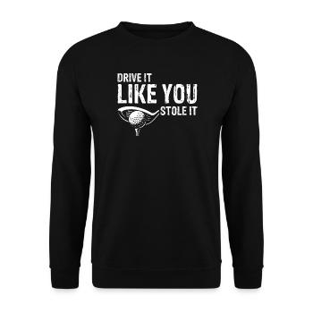 Si vous ne réussissez pas vos putts, corrigez votre forme Humour - Sweat-shirt Unisexe - noir - Devant - Alina (178cm) & Michal (187cm)
