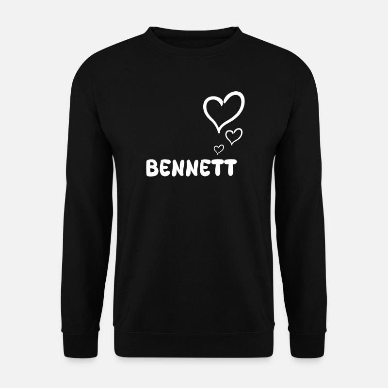 First name Bennett - Unisex Sweatshirt - black