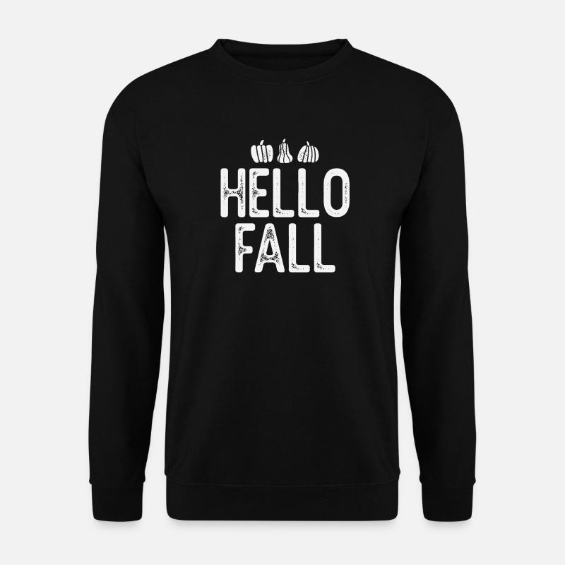 Herbstkürbisse im rustikalen Stil - Unisex Pullover - Schwarz