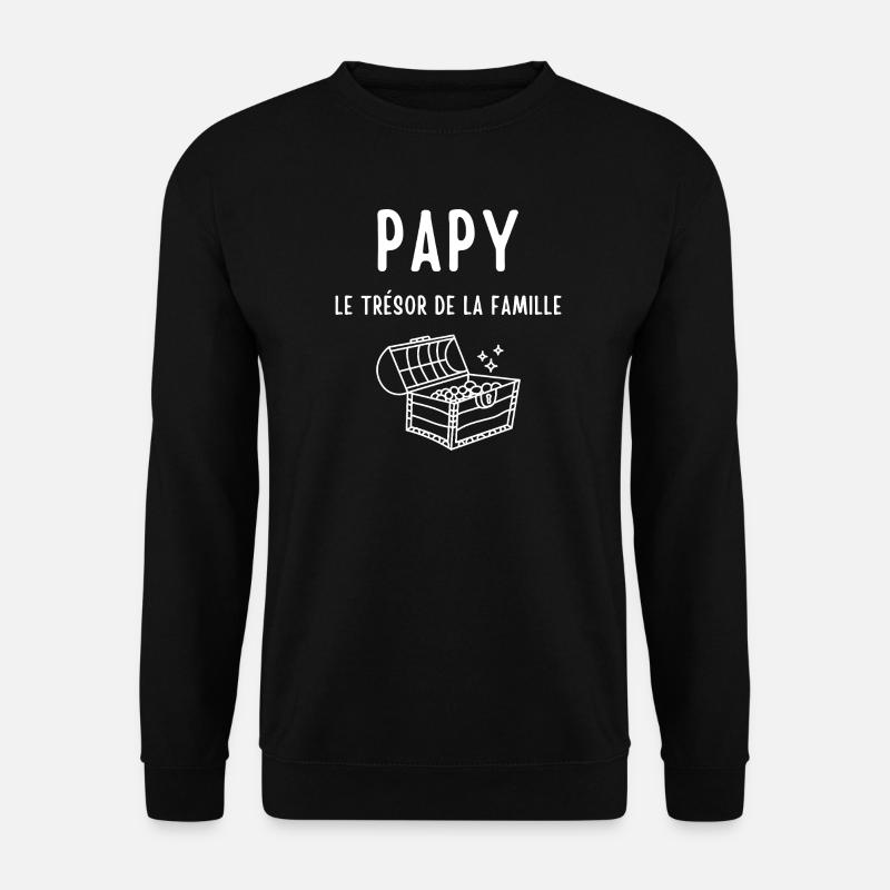 Opa, der Schatz der Familie - Unisex Pullover - Schwarz