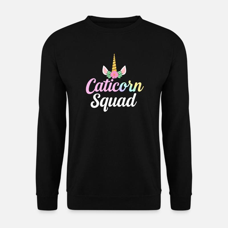 Caticorn Squad - Unisex Pullover - Schwarz