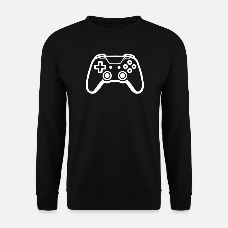 Gamer Controller Joypad Symbol - Unisex Pullover - Schwarz