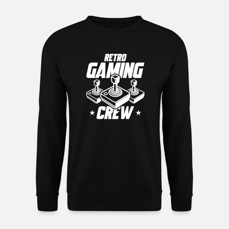 Retro Gaming Crew Gamer - Unisex Sweatshirt - black
