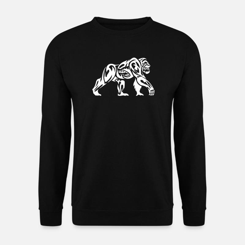 Gorilla Tribal - Unisex Pullover - Schwarz