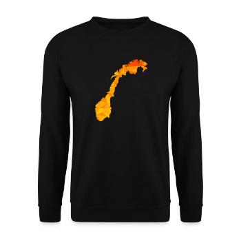 Norvège - Norvège - Norvège - Drapeau - Scandinavie - Sweat-shirt Unisexe - noir - Devant - Alina (178cm) & Michal (187cm)