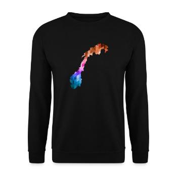 Norvège - Norvège - Norvège - Drapeau - Scandinavie - Sweat-shirt Unisexe - noir - Devant - Alina (178cm) & Michal (187cm)