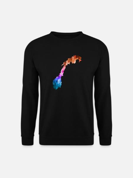 Norge - Norge - Norge - Flag - Skandinavien - Unisex sweater - sort