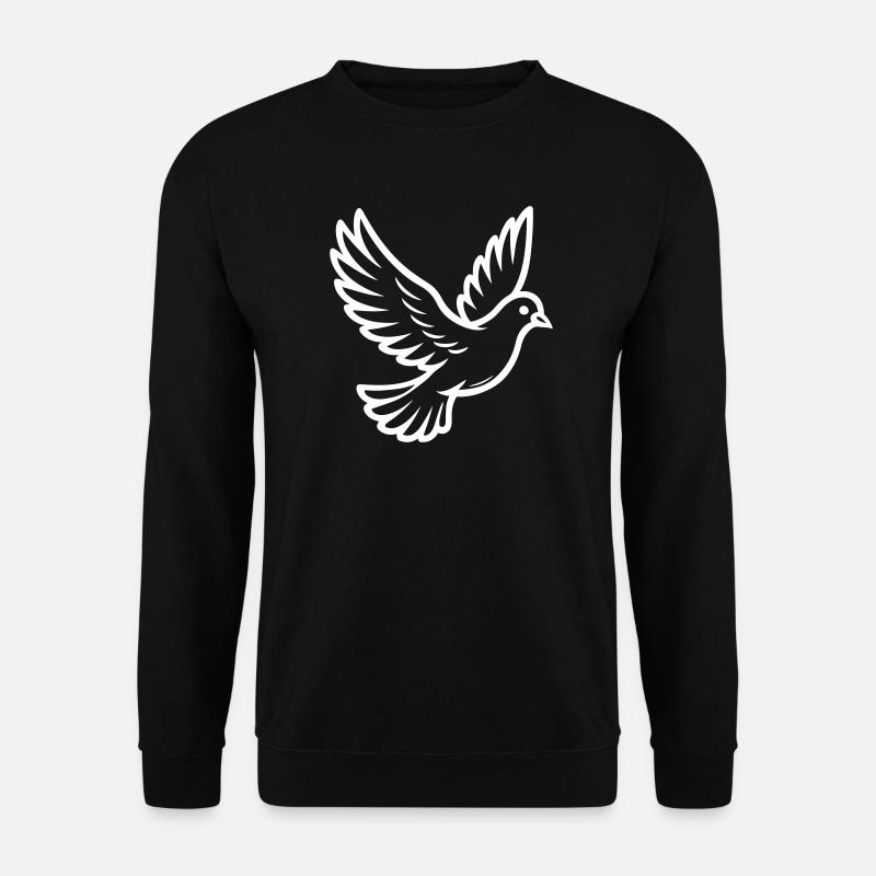 Taube Vogel - Unisex Pullover - Schwarz