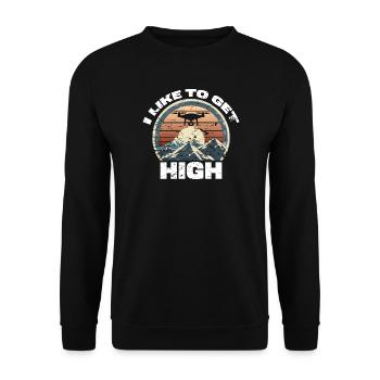 Drone J’aime me défoncer - Sweat-shirt Unisexe - noir - Devant - Alina (178cm) & Michal (187cm)