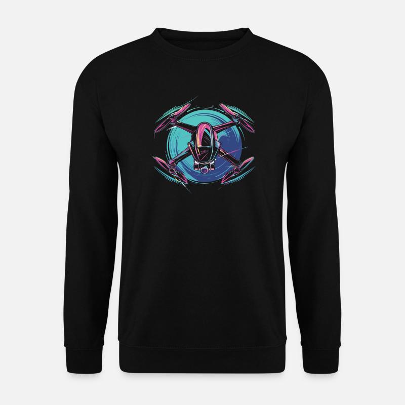 Drone dynamique - Sweat-shirt Unisexe - noir