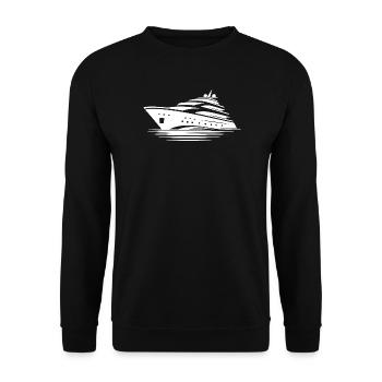 Luxe sur les vagues Croisière Rêves Vacances - Sweat-shirt Unisexe - noir - Devant - Alina (178cm) & Michal (187cm)
