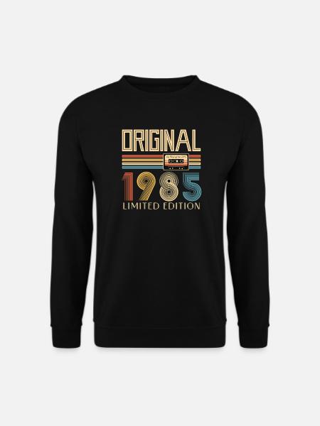 40. Geburtstag Original 1985 40 Jahre alt Geschenk - Unisex Pullover - Schwarz