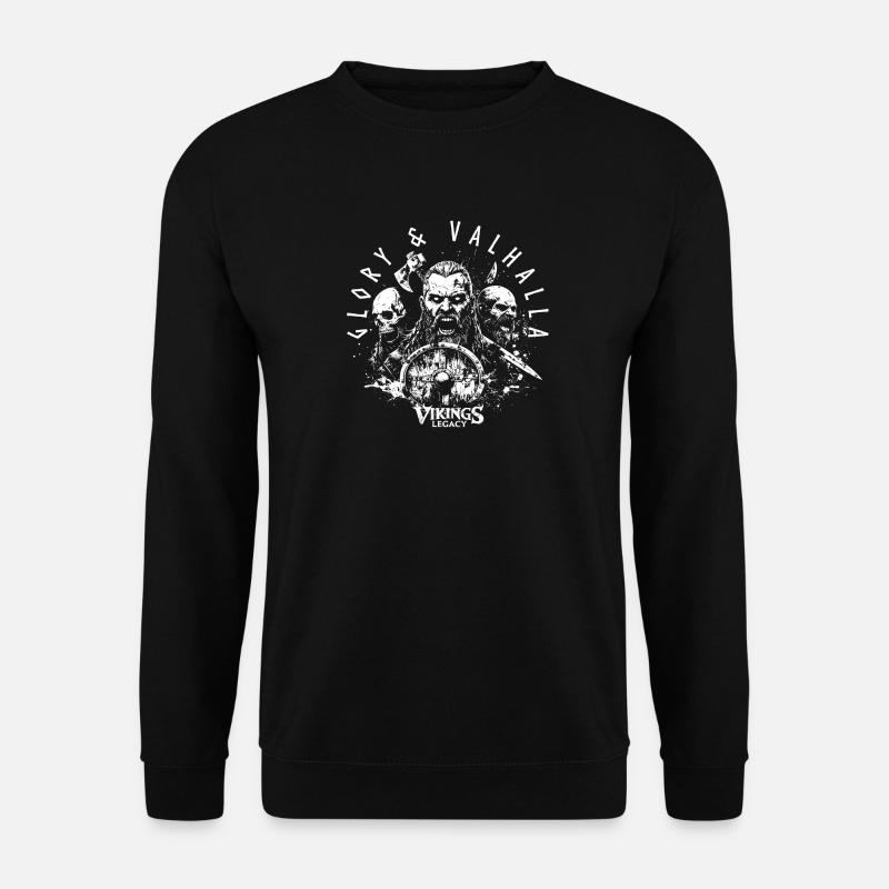 Glory & Valhalla - Unisex Pullover - Schwarz