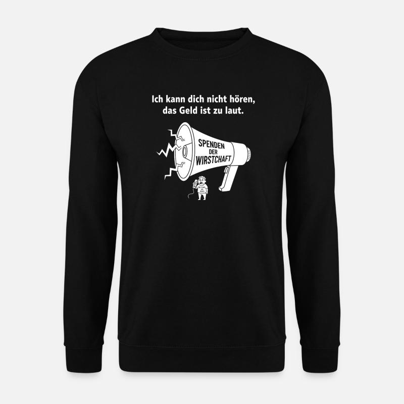 Mächtige Wirtschaftsdemo Illustration - Unisex Pullover - Schwarz