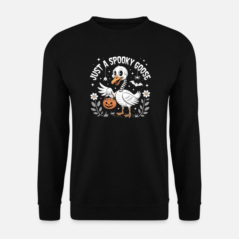 Nur eine gruselige Gans - Unisex Pullover - Schwarz