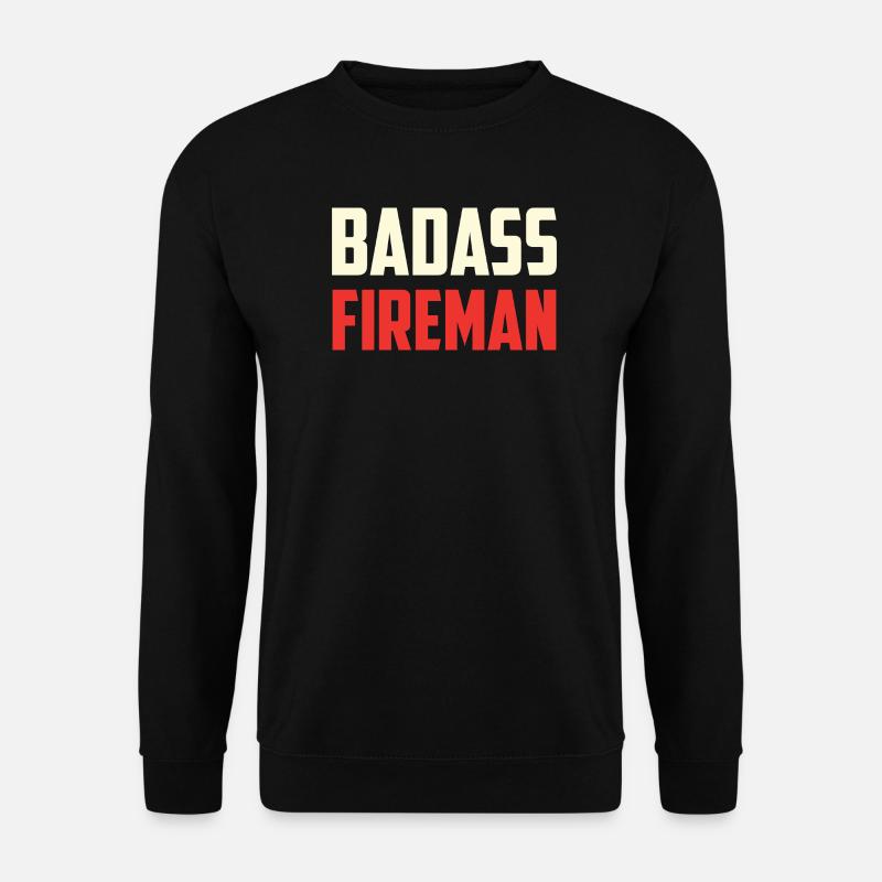 Combatant firefighter badass - Unisex Sweatshirt - black