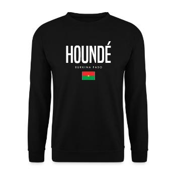 Houndé Burkina Faso - Unisex Sweatshirt - black - Front - Alina (178cm) & Michal (187cm)