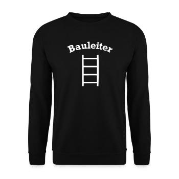 Lustiges Bauleiter Leiter Baustellen Design - Unisex Pullover - Schwarz - Vorne - Alina (178cm) & Michal (187cm)