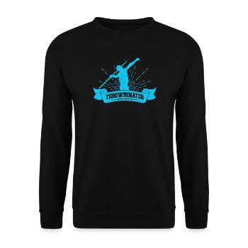 Track And Field Athletes Throwminator Athletic - Unisex Sweatshirt - black - Front - Alina (178cm) & Michal (187cm)