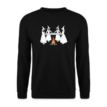 Halloween Tee for Women Funny - Unisex Pullover - Schwarz - Vorne - Alina (178cm) & Michal (187cm)
