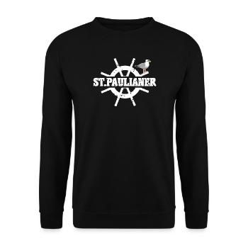 Saint-Pauliens - Sweat-shirt Unisexe - noir - Devant - Alina (178cm) & Michal (187cm)