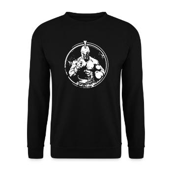 Spartan Boxer Boxing MMA - Unisex Sweatshirt - black - Front - Alina (178cm) & Michal (187cm)