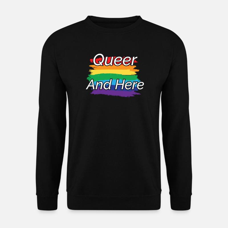 Queer Pride Rainbow Design - Unisex Sweatshirt - black