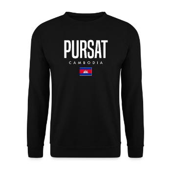Pursat Kambodscha Khmer - Unisex Pullover - Schwarz - Vorne - Alina (178cm) & Michal (187cm)