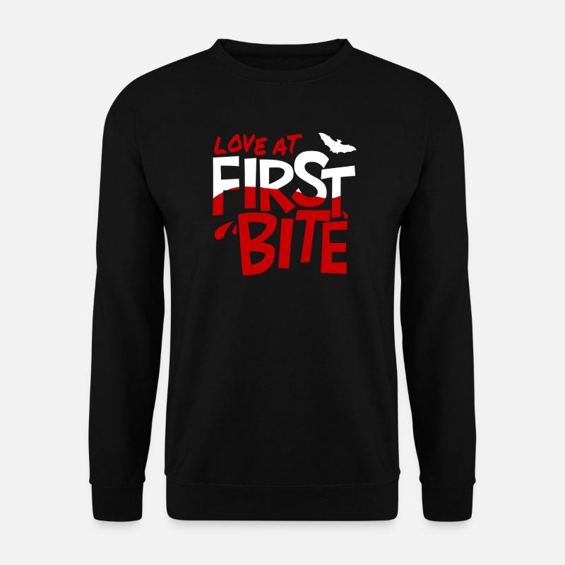 Love_at_first_bite - Unisex Sweatshirt - black