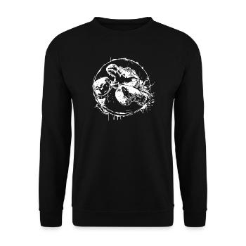 Alligator Boxer Boxen MMA - Unisex Pullover - Schwarz - Vorne - Alina (178cm) & Michal (187cm)