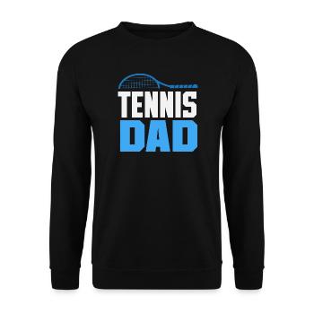 Tennis Papa Spieler Für Sportliebhaber - Unisex Pullover - Schwarz - Vorne - Alina (178cm) & Michal (187cm)