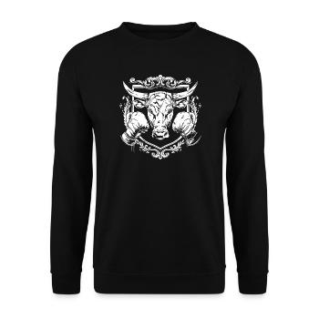 Taurus Boxer - Unisex Sweatshirt - black - Front - Alina (178cm) & Michal (187cm)