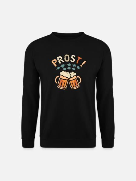 PROST! – Bavarian-style foam beer mugs - Unisex Sweatshirt - black