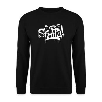 SKATE - Unisex Pullover - Schwarz - Vorne - Alina (178cm) & Michal (187cm)