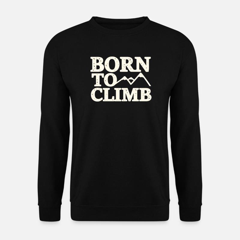 Gebirgszug Wanderer - Unisex Pullover - Schwarz