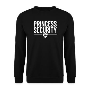 Prinzessin Sicherheit - Unisex Pullover - Schwarz - Vorne - Alina (178cm) & Michal (187cm)