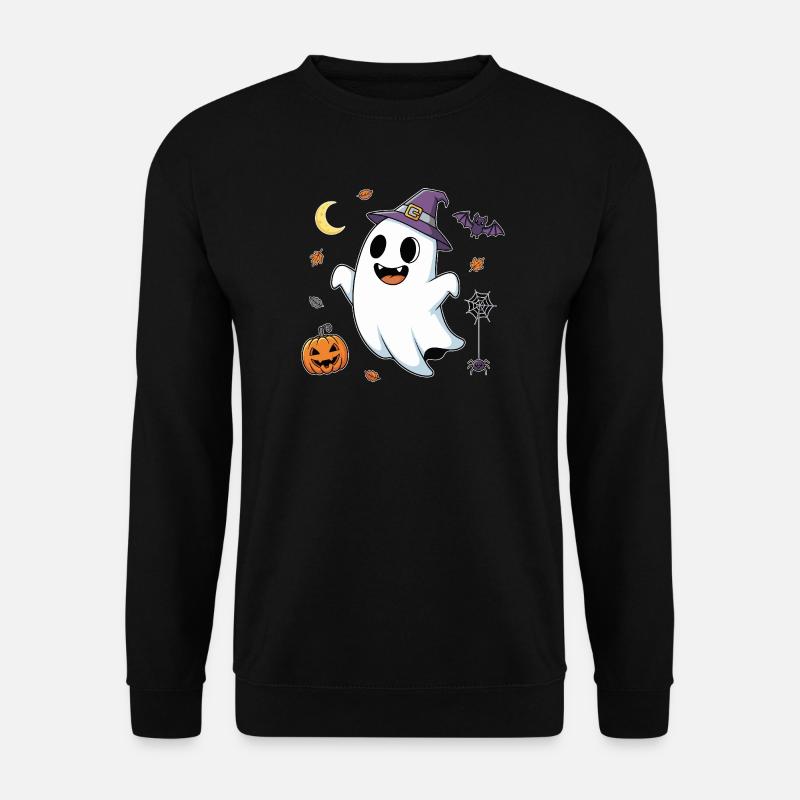 Skurriler Hexengeist im Herbstkostüm - Unisex Pullover - Schwarz