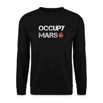 Occupy Mars (Space-X) - Unisex Sweatshirt - black - Front - Alina (178cm) & Michal (187cm)