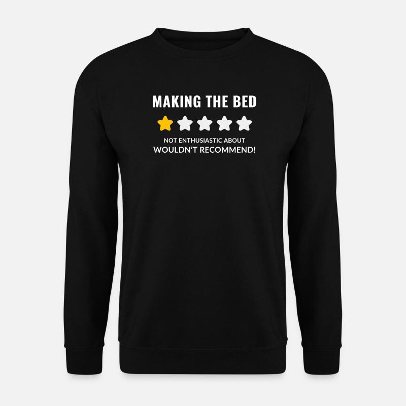 Whimsical Starry Bedtime Meme Design - Unisex Sweatshirt - black