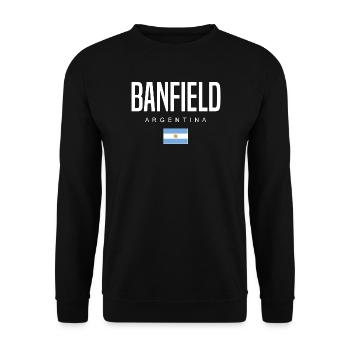 Banfield Argentine Argentin - Sweat-shirt Unisexe - noir - Devant - Alina (178cm) & Michal (187cm)