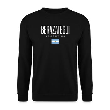 Berazategui Argentine Argentine - Sweat-shirt Unisexe - noir - Devant - Alina (178cm) & Michal (187cm)